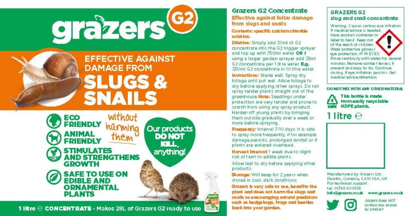 Grazers Grazers Grazers G2 – Concentrate (1 liter) Features