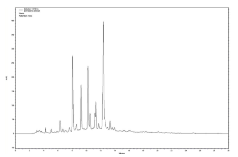 Berkem Arnica mexicana extract (R0561) HPLC Profile