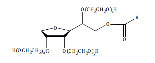 Croda ECO Tween 65 Chemical Structure - Polyethoxylated Monoester