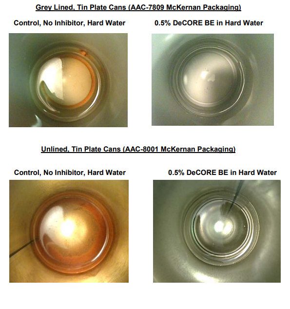 DeForest Enterprises DeCORE BE Amine Borate Corrosion Inhibitors Product Efficacy Studies - 2