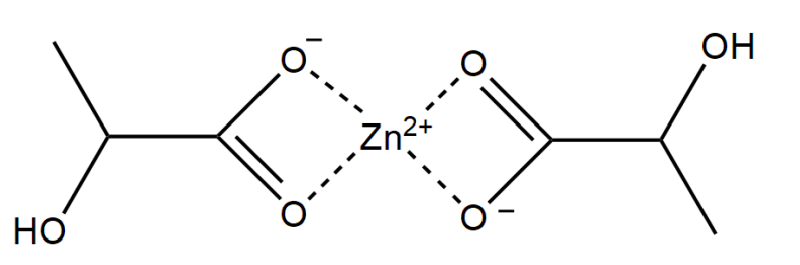 Cosphatec GmbH Cosphaderm Zinc Lactate natural Chemical Structure