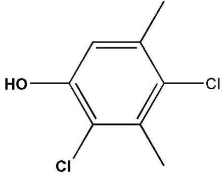 Jiangsu Huanxin High-tech Materials Di-Chloroxylenol (DCMX) - Structural Formula