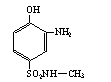 Dragon Chemical, Corp. 2-AMINOPHENOL-4-(N-METHYL)SULEONAMIDE - Structural Formula