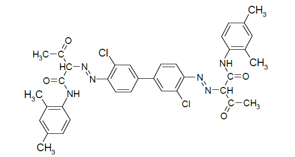 Panax Yellow GF-960 (P.Y 13) - Chemical Structure of The Pigments