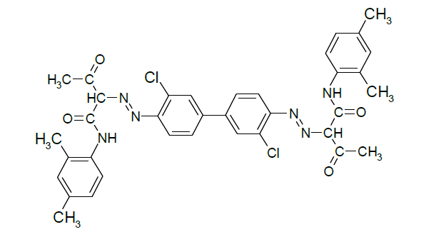 Panax Yellow GF-967 (P.Y 13) - Chemical Structure of The Pigments