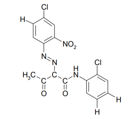 Panax Yellow F10G (P.Y.3) - Chemical Structure of The Pigments