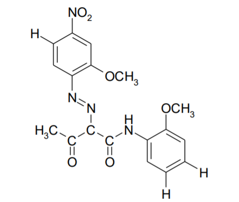 Panax Yellow 5GO (P.Y.74) - Chemical Structure of The Pigments