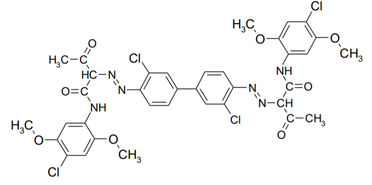 Panax Yellow 3R (P.Y.83) - Chemical Structure of The Pigments