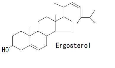 BUKURYOU Liquid B - Ergosterol Structure
