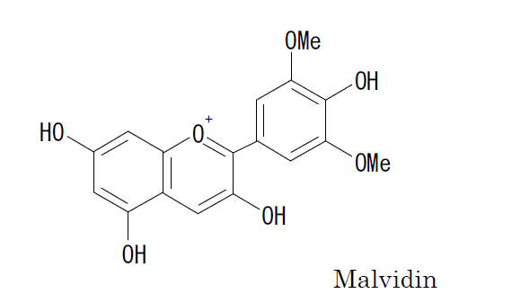 MALLOW Liquid B - Malvidin Structure