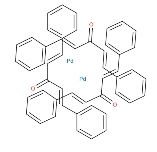 Boron Molecular Tris(dibenzylideneacetone)dipalladium(0) BM902 - Structure