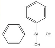 Zhejiang Zhizheng Silicone Diphenylsilanediol, Diphenyldihydroxysilane - Structure