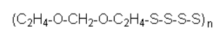 China Star Materials Aliphatic ether polysulfide (Vulcanizator VA-7) - Structural Formula