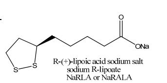 GeroNova Research Sodium R-Lipoate (Na-RALA) - Chemical Structure
