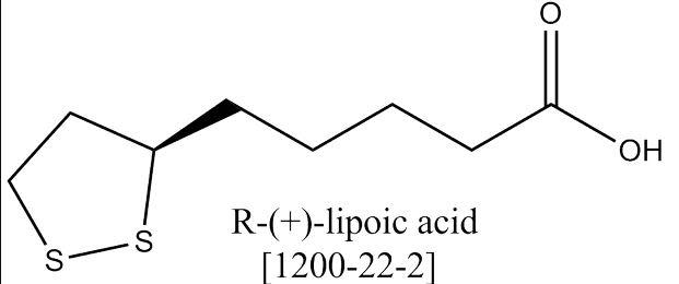 GeroNova Research R-Lipoic Acid (RLA) - Chemical Structure