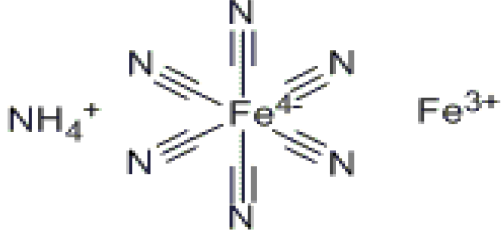 Lavanya Gagan - Iron Blue - Chemical Structure