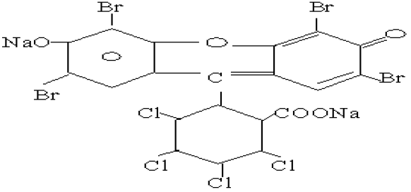 Lavanya Happy - D & C Red 28 - Chemical Structure