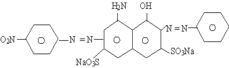 Lavanya Major - Naphthol Blue Black - Chemical Structure