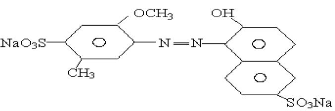 Neelicert FD & C Red 40 - Chemical Structure
