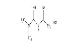 Granules India Metformin Hydrochloride USP - Chemical Structure