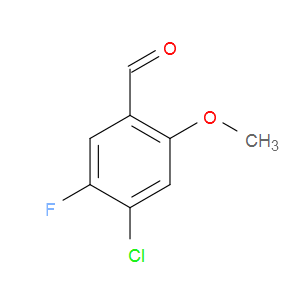 AOBChem 4-Chloro-5-fluoro-2-methoxybenzaldehyde - Chemical Structure