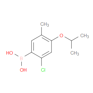 AOBChem (2-Chloro-4-isopropoxy-5-methylphenyl)boronic acid - Chemical Structure