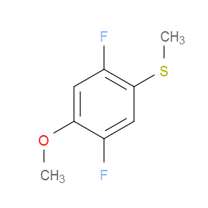 AOBChem (2,5-Difluoro-4-methoxyphenyl)(methyl)sulfane - Chemical Structure