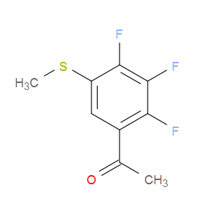 AOBChem 1-(2,3,4-Trifluoro-5-(methylthio)phenyl)ethanone - Chemical Structure