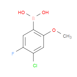 AOBChem (4-Chloro-5-fluoro-2-methoxyphenyl)boronic acid - Chemical Structure