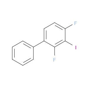 AOBChem 2,4-Difluoro-3-iodo-1,1'-biphenyl - Chemical Structure
