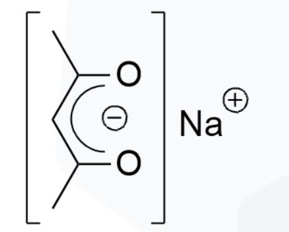 FAR Research Sodium Acetylacetonate - Chemical Structure