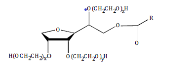 Chemical Structure - Polyethoxylated Monoester