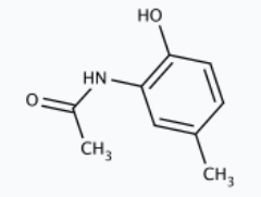 Molekula 2-Hydroxy-5-methylacetanilide (2-Acetamido-4-methylphenol) (11580911) - Molecular Structure
