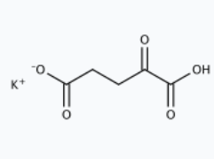 Molekula 2-Ketoglutaric acid monopotassium salt (37634186) - Molecular Structure