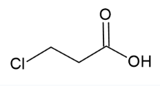 Molekula 3-Chloropropionic acid (56494984) - Molecular Structure