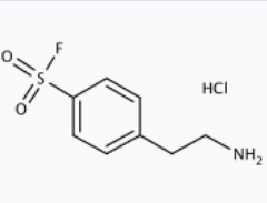 Molekula AEBSF hydrochloride (4-(2-Aminoethyl)benzenesulfonyl fluoride hydrochloride) (11939321) - Molecular Structure