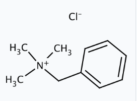 Molekula Benzyltrimethylammonium chloride, 50% solution in water (90018768) - Molecular Structure