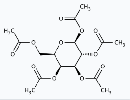 Molekula beta-D-Galactose pentaacetate (60970834) - Molecular Structure