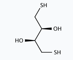 Molekula DTT (Dithiothreitol) (19733320) - Molecular Structure