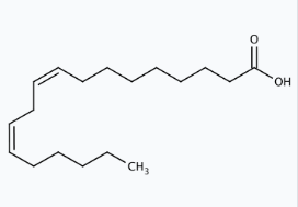 Molekula Linoleic acid 97% min (14830384) - Molecular Structure
