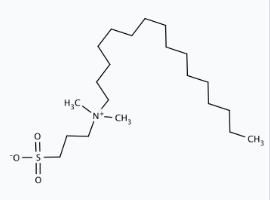 Molekula N-Hexadecyl-N,N-dimethyl-3-ammonio-1- propanesulfonate (SB-16) (90005398) - Molecular Structure