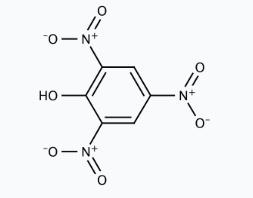Molekula Picric acid moistened with 40% water (dry substance 98% min.) (90022177) - Molecular Structure