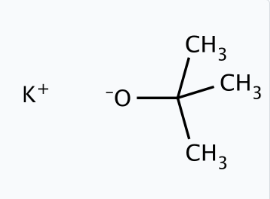 Molekula Potassium tert-butoxide, 1M in Tetrahydrofuran (90026569) - Molecular Structure