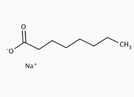 Molekula Sodium caprylate-(Sodium octanoate) (21121001) - Molecular Structure