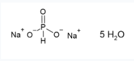 Molekula Sodium phosphite dibasic pentahydrate (90023421) - Molecular Structure