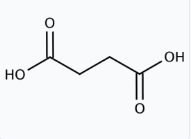 Molekula Succinic acid (27450488) - Molecular Structure