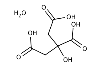 Glentham Life Sciences Citric acid monohydrate (GK0024) - Structure