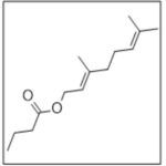 Elan Chemical Company Geranyl Butyrate FCC - Chemical Structure