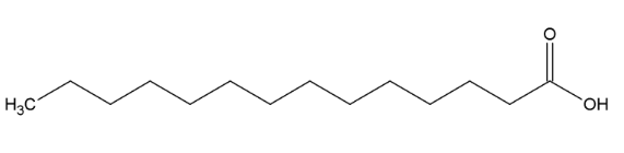 Mosselman Myristic Acid - Food Grade (544-63-8) - Chemical Structure