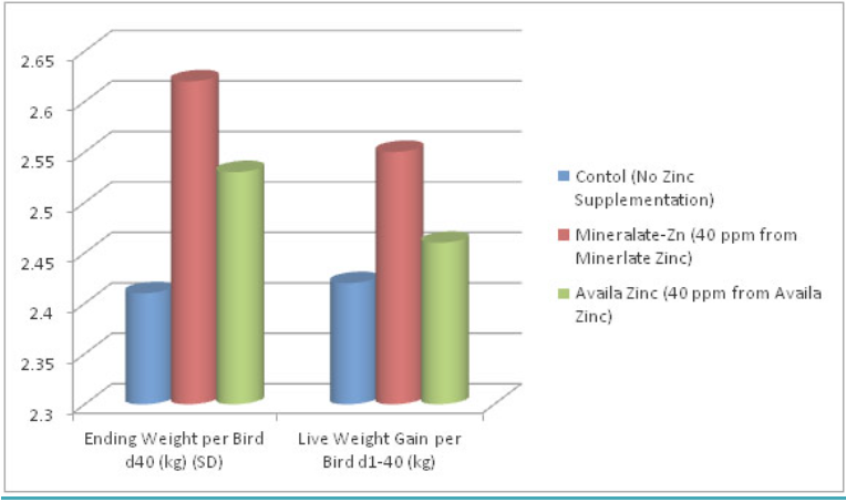 Mineralate™ Zn-20 - Effect of Zinc Supplementation On Broiler Performance
